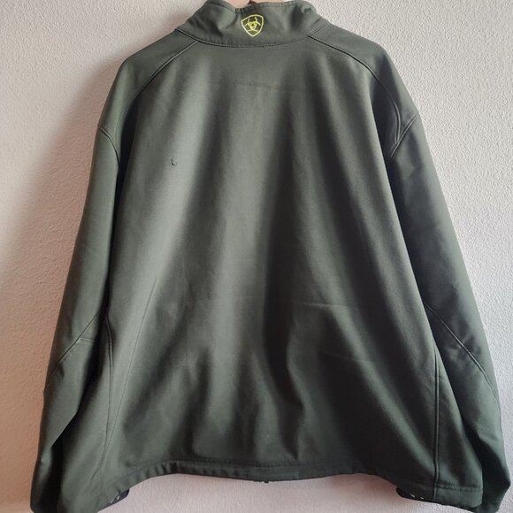 Ariat Logo 2.0 Softshell Jacket Mens 3XL Green Wind Water Resistant Western - Picture 11 of 16